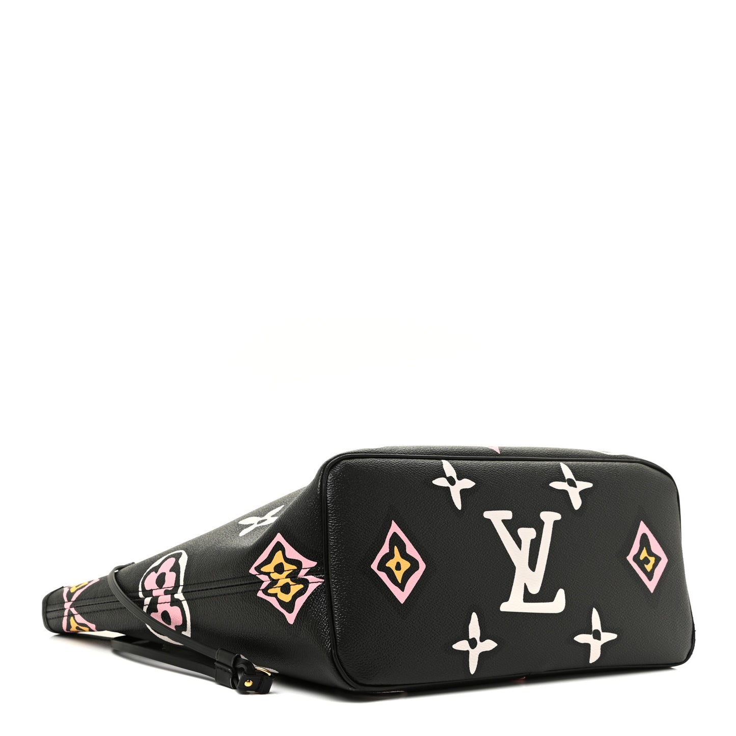 Monogram Giant Wild At Heart Neverfull MM Black