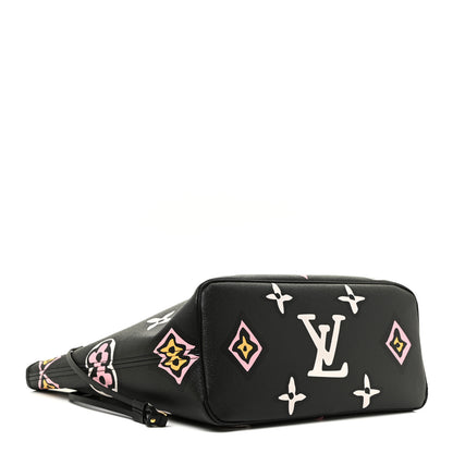 Louis Vuitton Monogram Giant Wild At Heart Neverfull MM Black 5 of 10