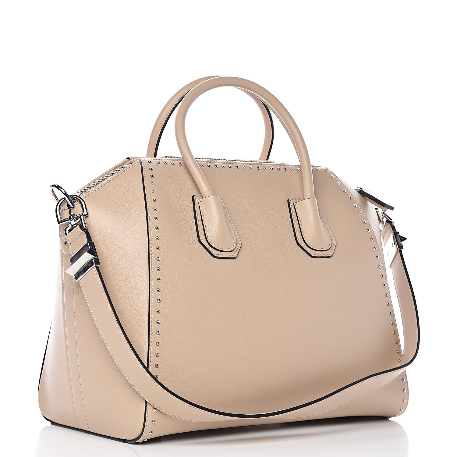Givenchy Calfskin Medium Studded Antigona Beige Buff 3 of 12