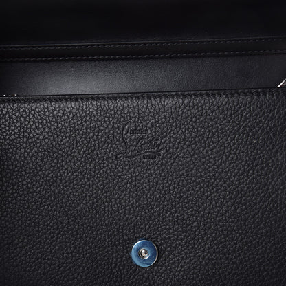 Christian Louboutin Calfskin Beaded Loubitag Paloma Clutch Black 6 of 8