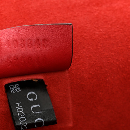 Gucci GG Supreme Monogram Suede Cudu Medium Dionysus Shoulder Bag Beige Ebony Vulcanic Red 8 of 15