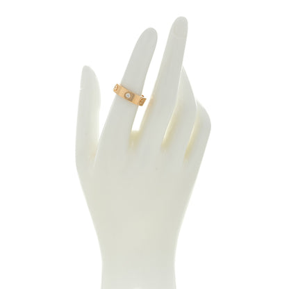 Cartier 18K Yellow Gold 3 Diamond 5.5mm LOVE Ring 51 5.75 2 of 4