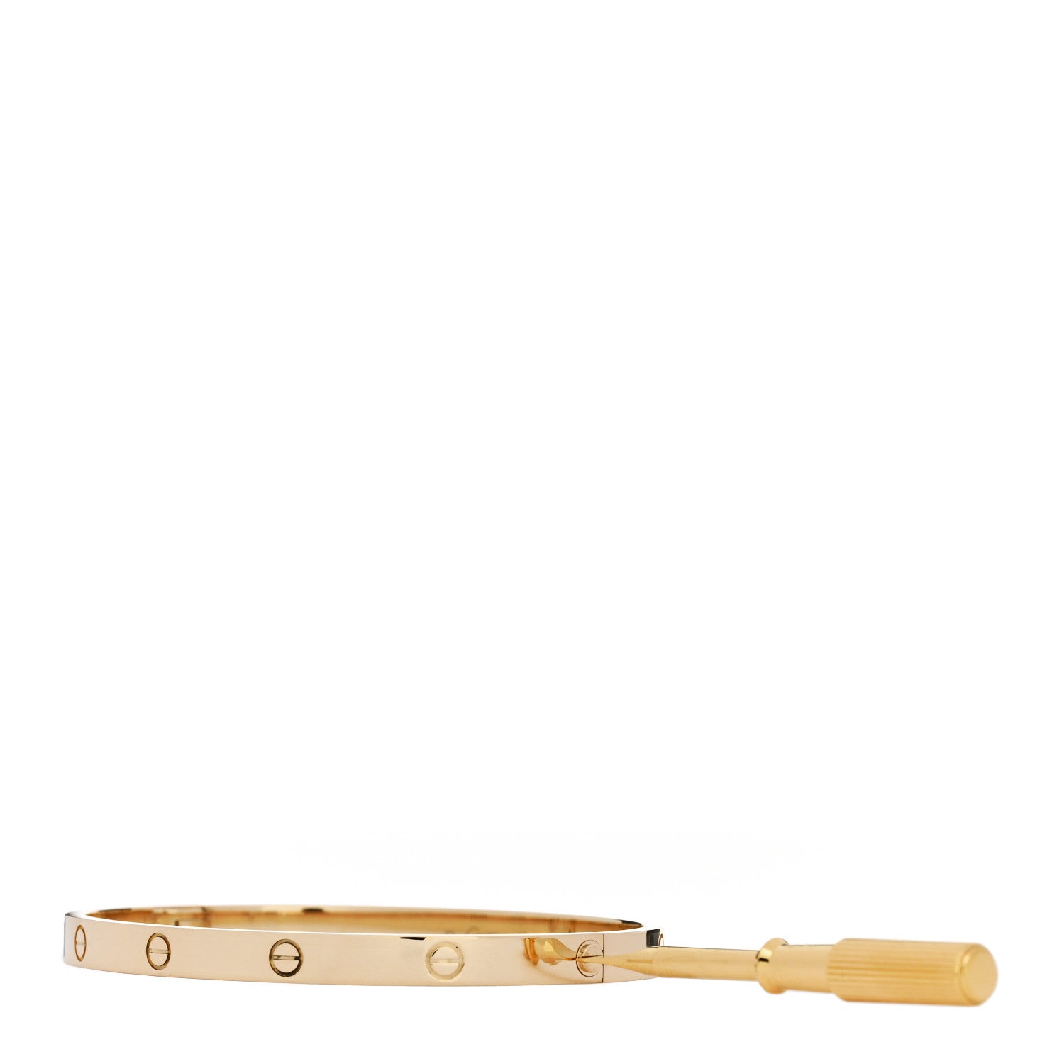 Cartier 18K Yellow Gold Medium LOVE Bracelet 18 3 of 8