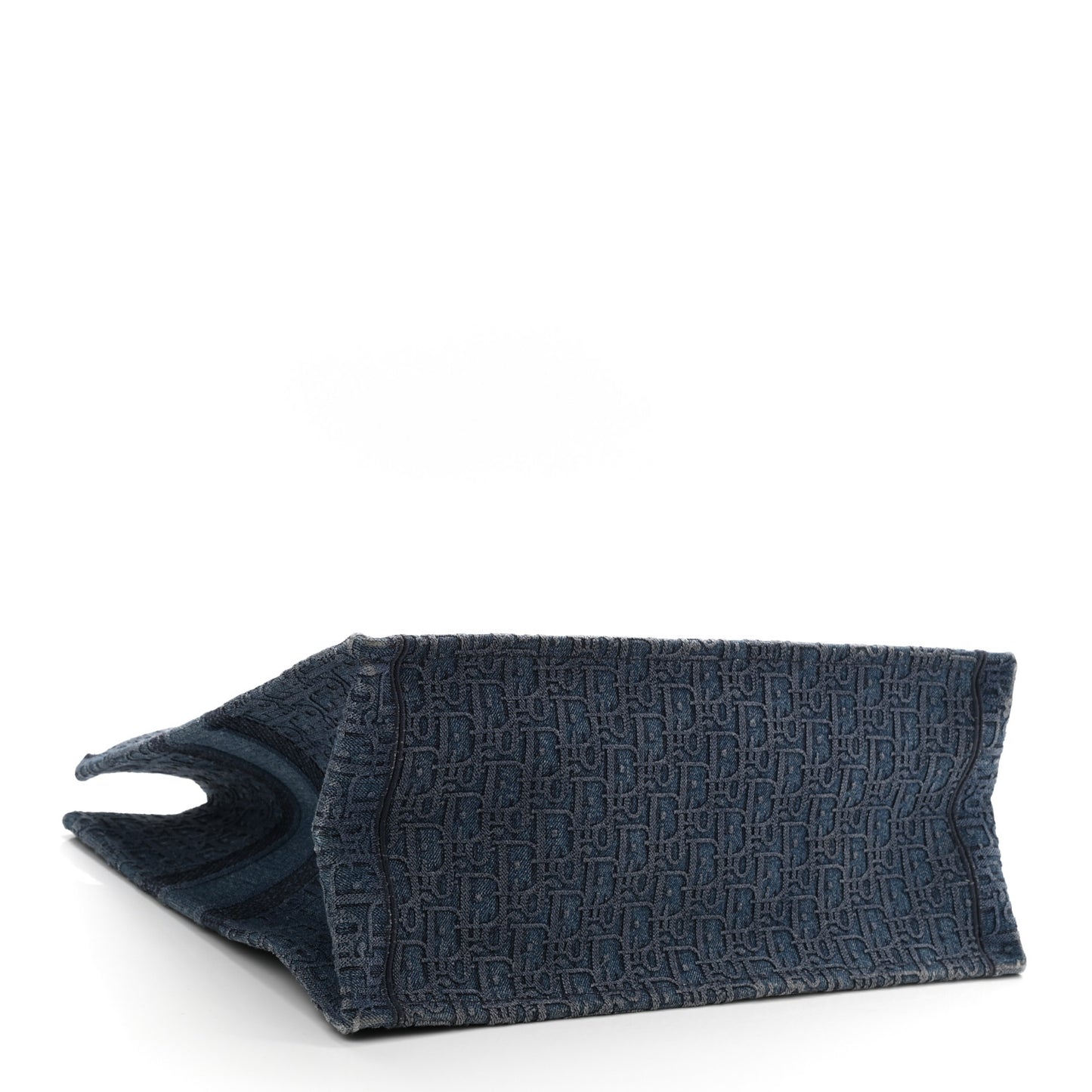 Oblique Denim Book Tote Denim Blue