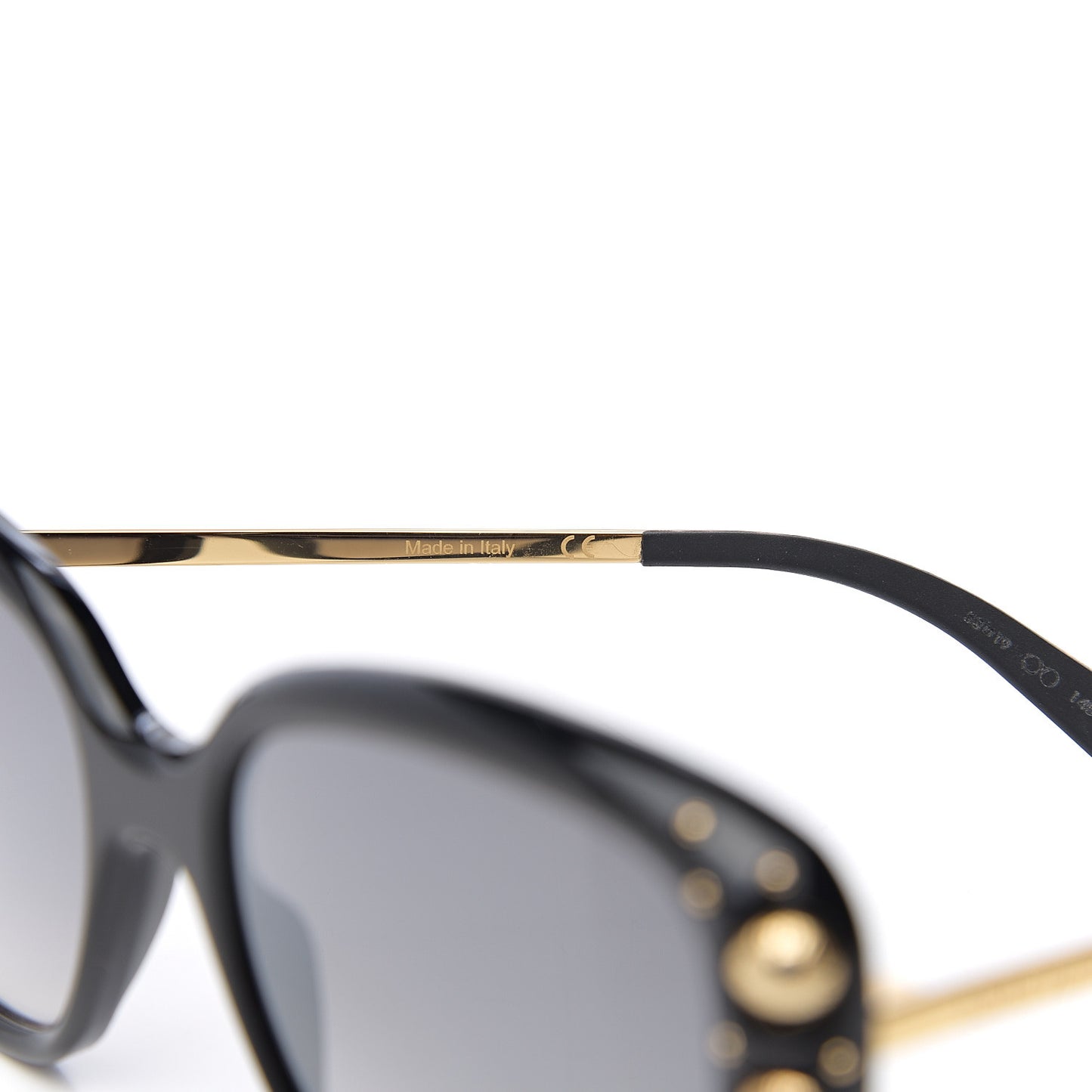 Oversized Studded Sunglasses Z1126W Black