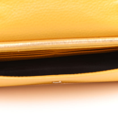 Gucci Dollar Calfskin Interlocking G Chain Wallet New Buttercup 4 of 10