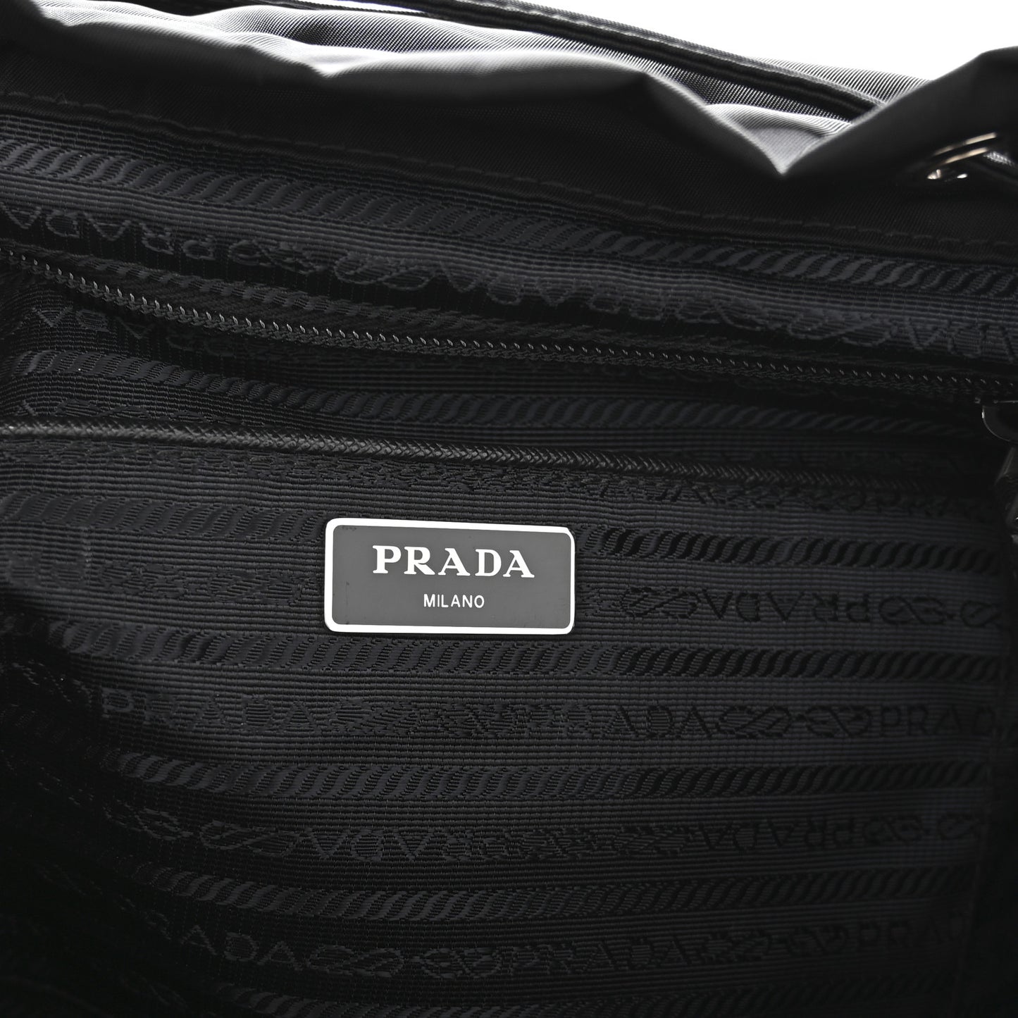 Nylon Vela Medium Backpack Black