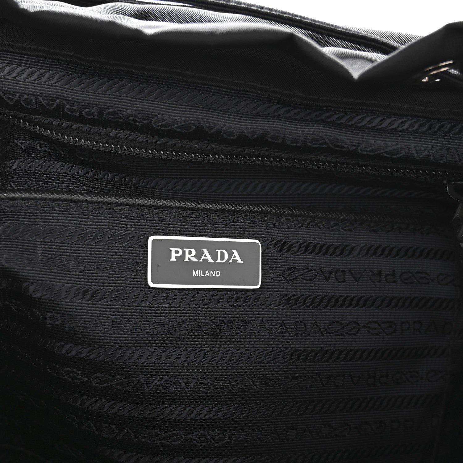 Prada Nylon Vela Medium Backpack Black 6 of 11
