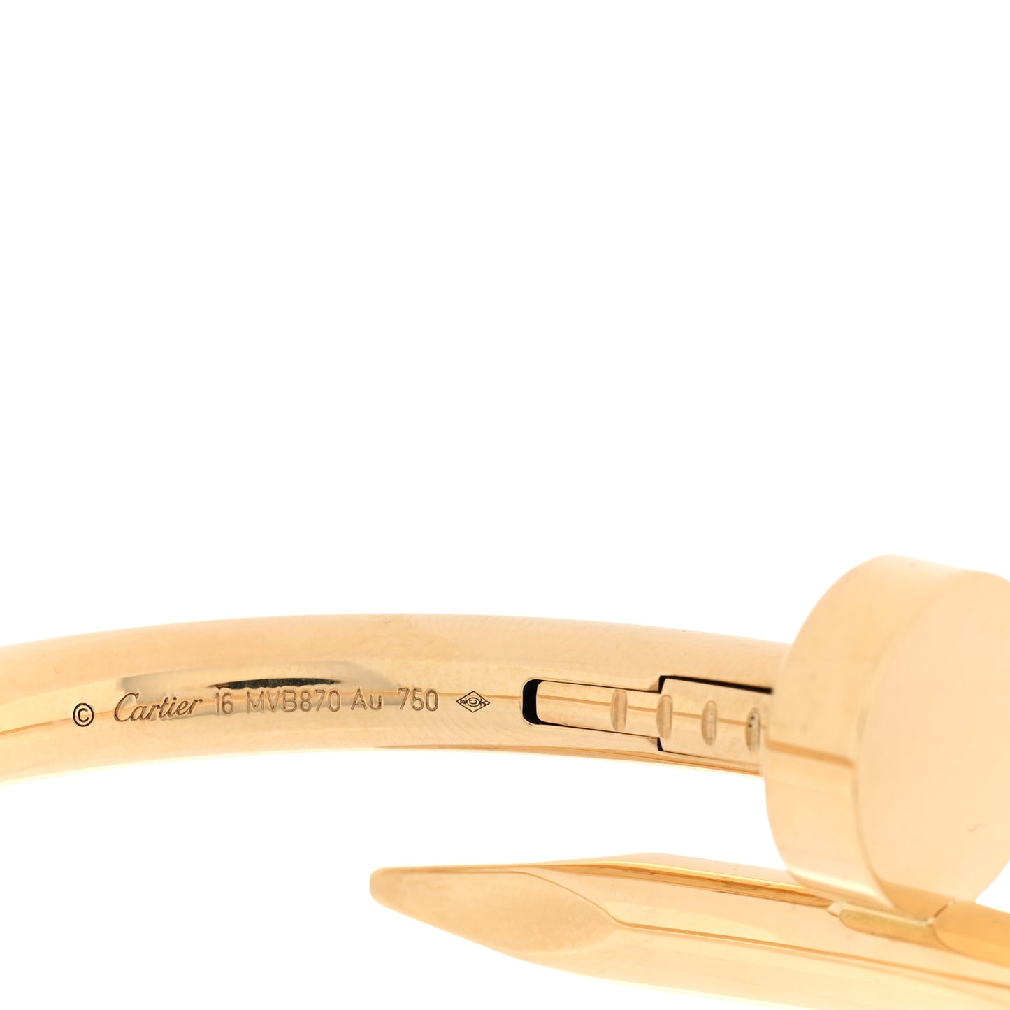 18K Yellow Gold Medium Juste Un Clou Bracelet 16