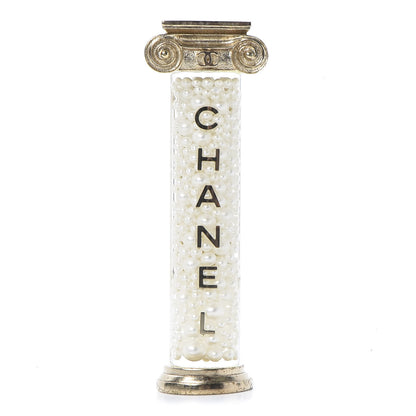 Chanel Pearl Ancient Greek Column Brooch Gold 1 of 3