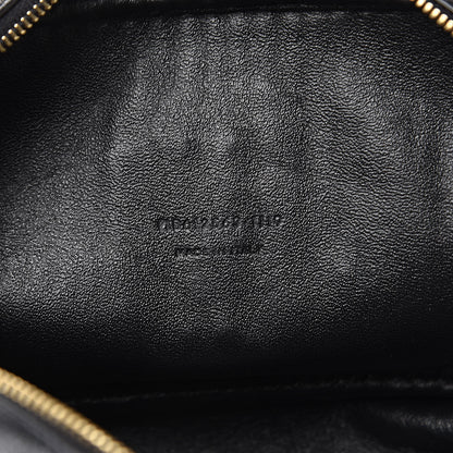 Saint Laurent Raffia Canvas Monogram Mini Lou Camera Bag Beige Black 7 of 11