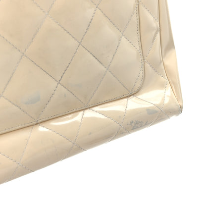 Chanel Patent Quilted Flap Bag White 12 of 12
