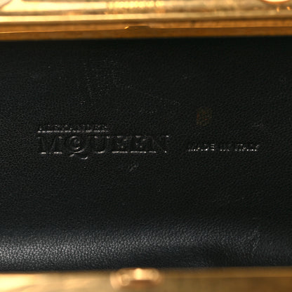 Alexander McQueen Nappa Chain Knuckle Box Clutch Black 6 of 10