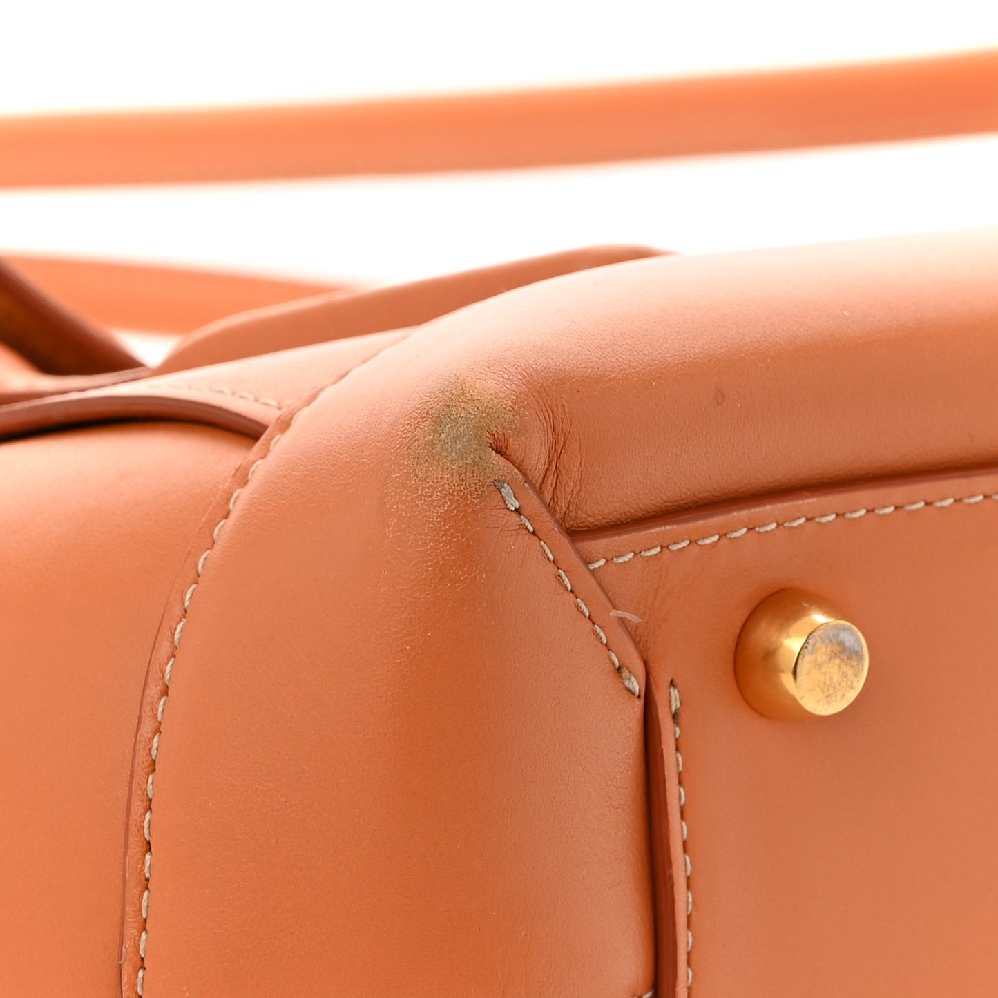 French Calfskin Maxi Intrecciato Medium Arco Caramel