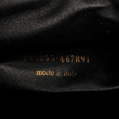 Saint Laurent Textured Patent Monogram Large Belle De Jour Clutch Black 7 of 7