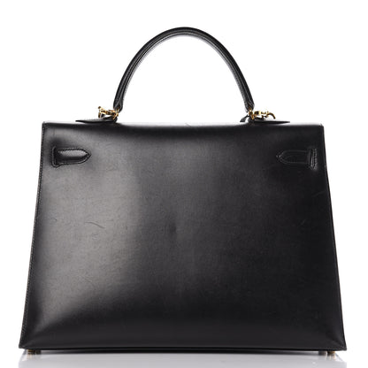 Hermes Box Kelly Sellier 35 Black 4 of 53