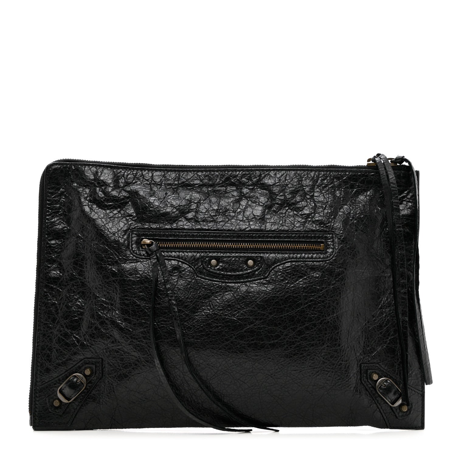 Balenciaga Agneau Classic Hardware Small Pouch Black 1 of 6