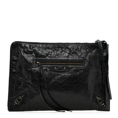 Balenciaga Agneau Classic Hardware Small Pouch Black 1 of 6