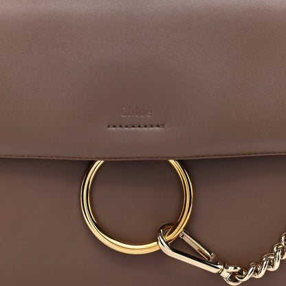 Chloe Calfskin Medium Faye Top Handle Bag Desert Taupe 7 of 9
