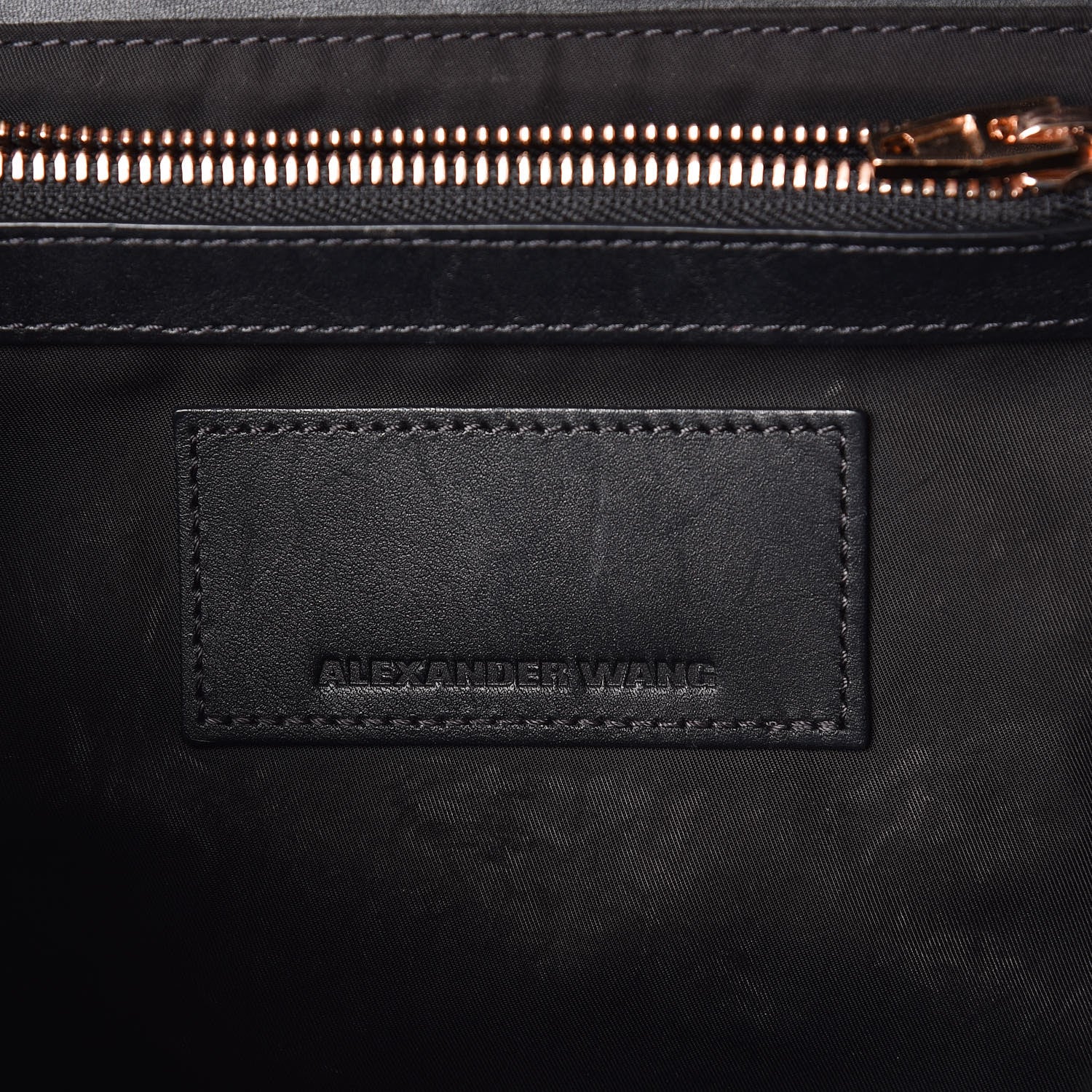 Alexander Wang Pebbled Calfskin Prisma Skeletal Backpack Black Rose Gold Hardware 6 of 13
