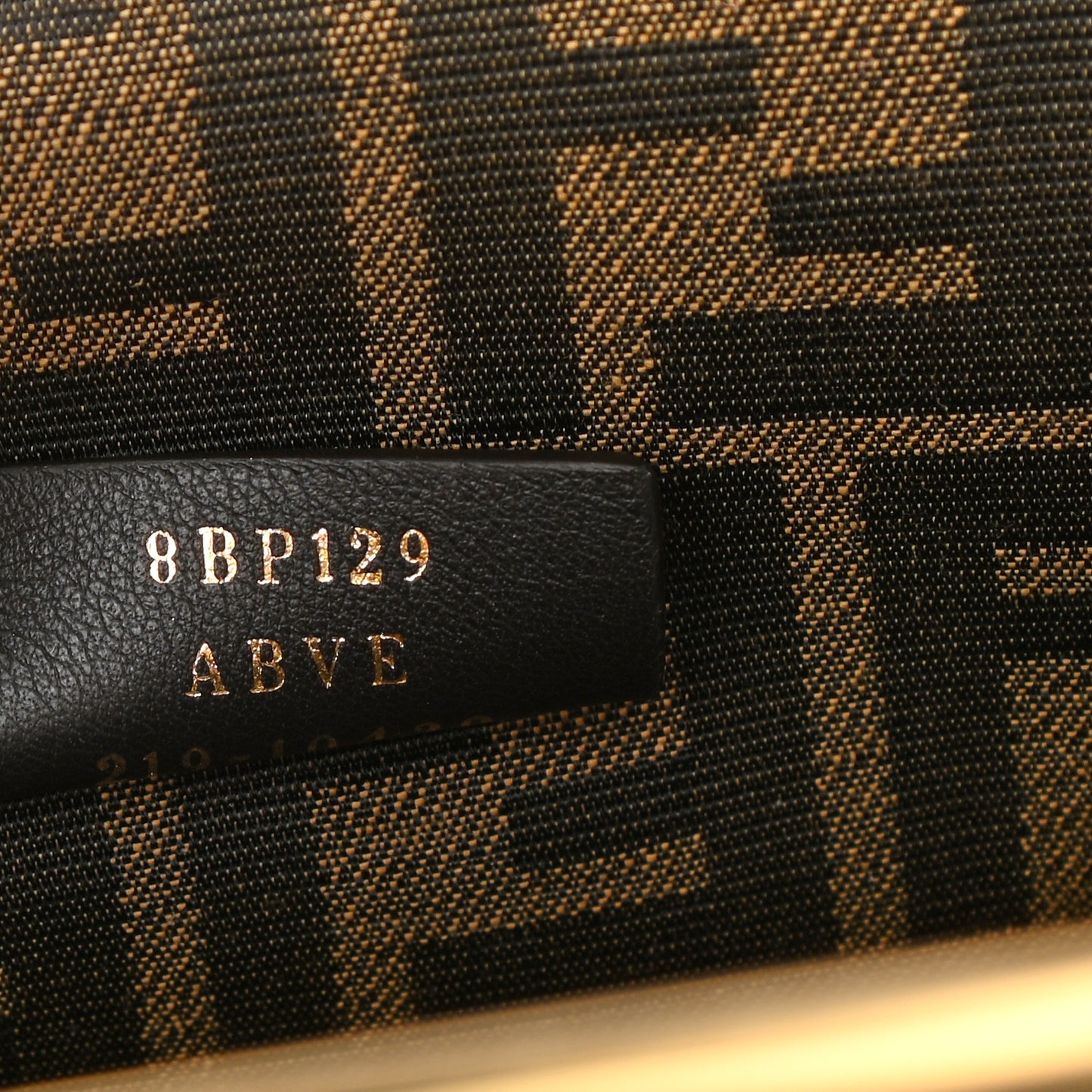 Shiny Nappa Small Fendi First Poudre