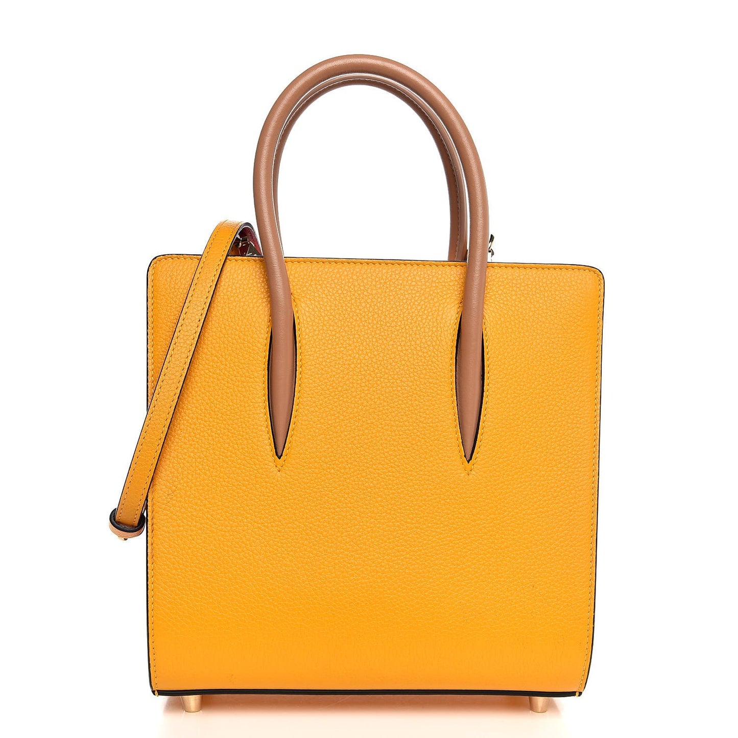 Calfskin Embroidered Studded Small Paloma Full Moon