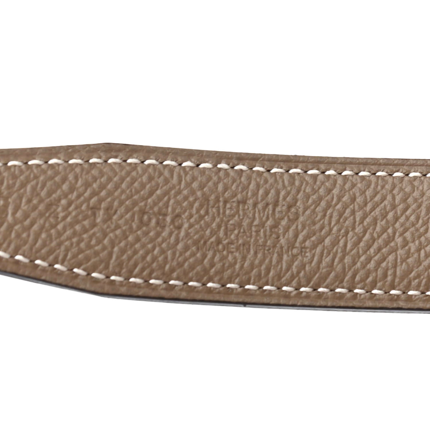 Hermes Swift Epsom 24mm H Belt 75 Black Etoupe 3 of 4