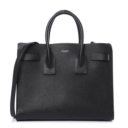 Saint Laurent Grained Calfskin Small Sac De Jour Black 1 of 19
