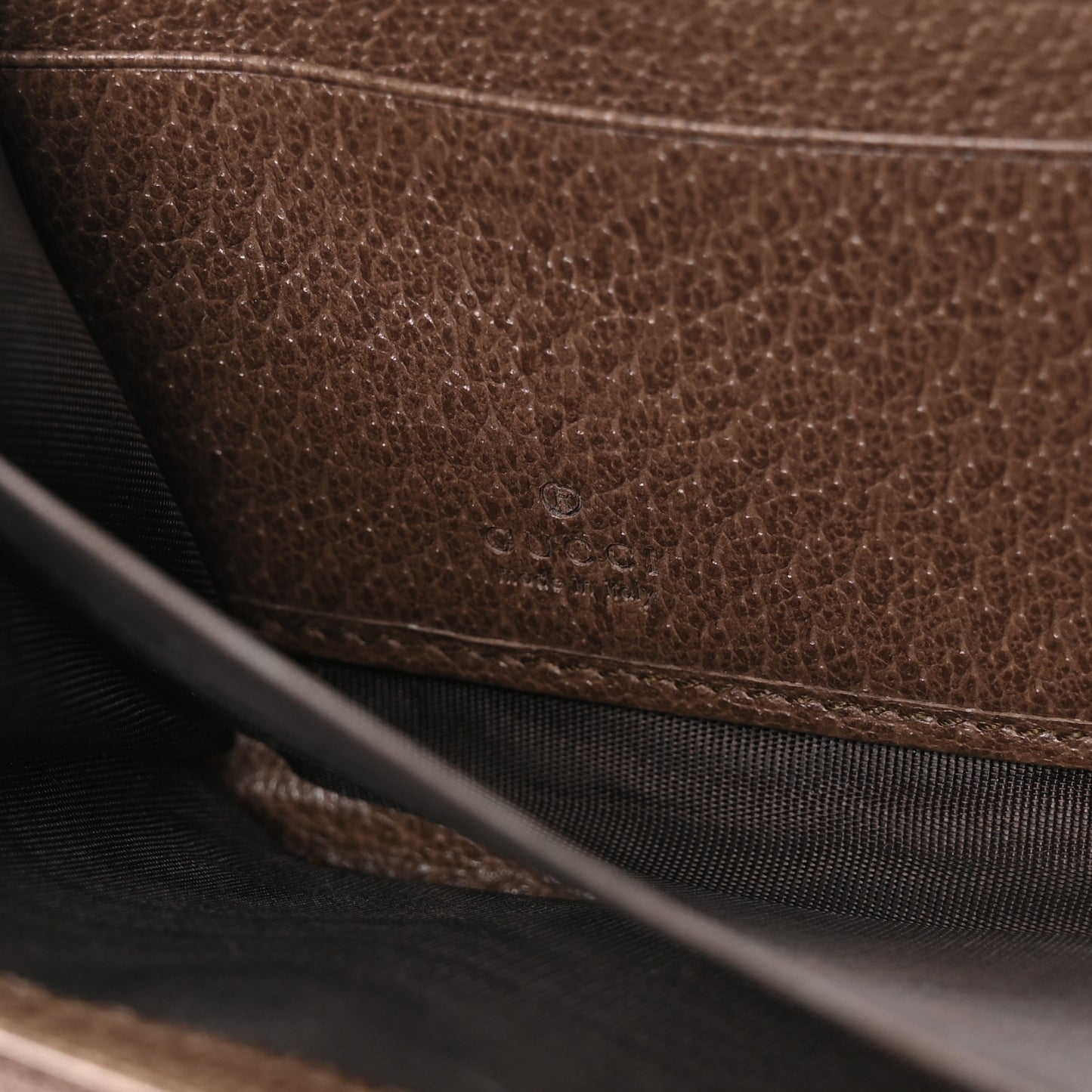 GG Supreme Monogram Web Ophidia Zip Around Wallet Brown