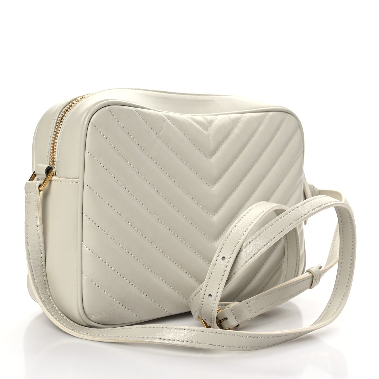 Calfskin Matelasse Monogram Lou Camera Bag Blanc Vintage