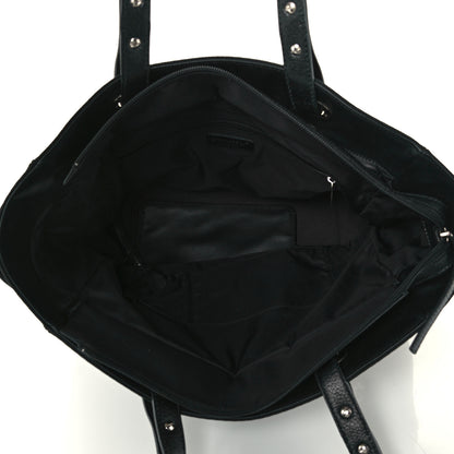 Chanel Coated Canvas Quilted Large Paris Biarritz Tote Black 5 of 10