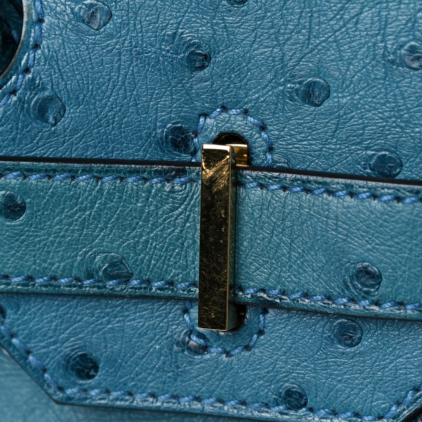 Ostrich Birkin 30 Cobalt