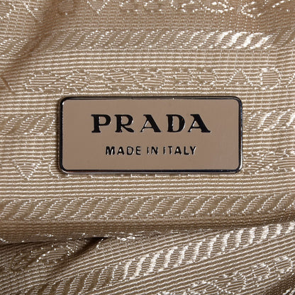 Prada Satin Single Buckle Backpack Sabbia 6 of 10
