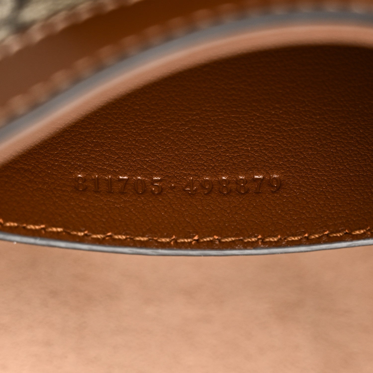 Gucci GG Supreme Monogram Calfskin Small Padlock Chain Shoulder Bag Beige Ebony Brown Sugar 7 of 10