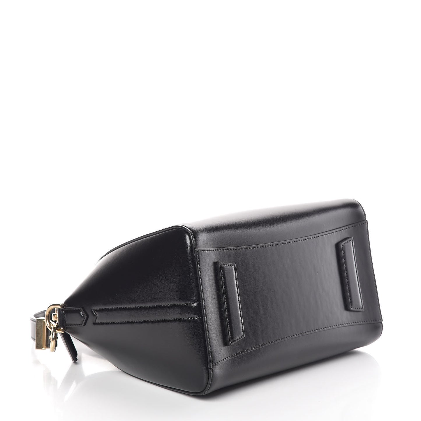 Shiny Lord Calfskin Small Antigona Black