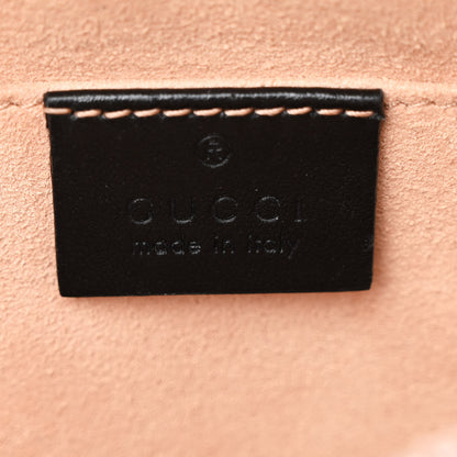 Gucci Calfskin Matelasse Small GG Marmont Chain Shoulder Bag Black 6 of 11