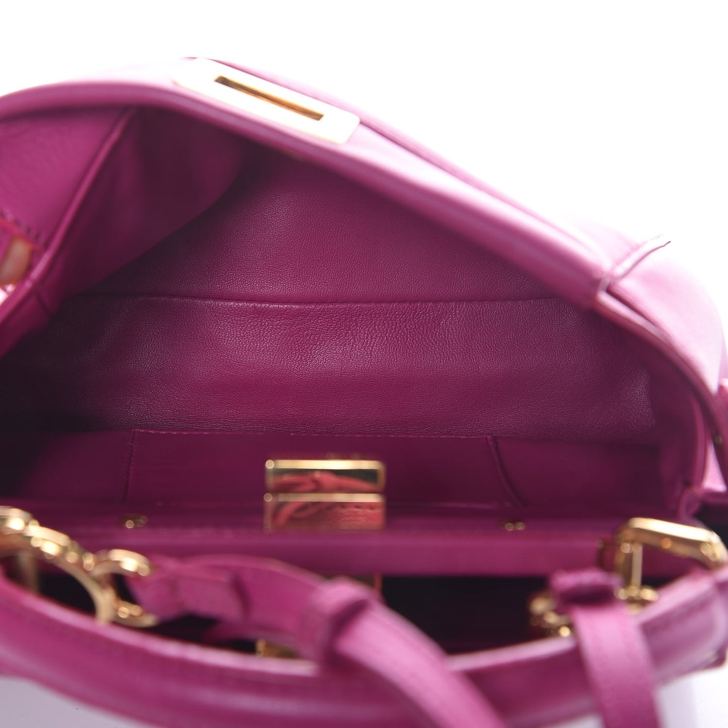 Nappa Mini Peekaboo Iconic Satchel Magenta