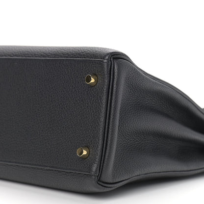Hermes Togo Matte Alligator Kelly Retourne Touch 32 Black 10 of 10