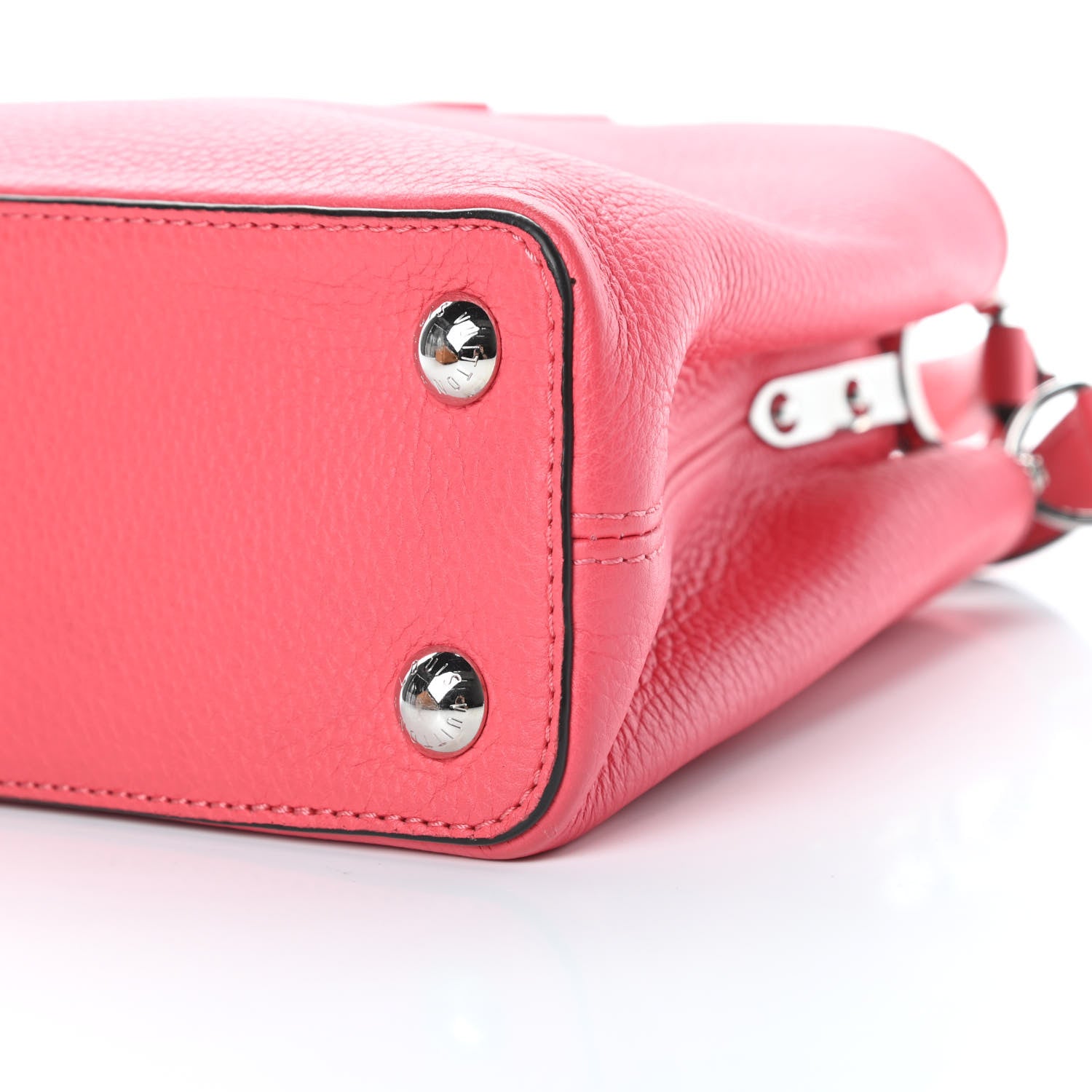 Louis Vuitton Taurillon Capucines BB Rose Litchi 10 of 12