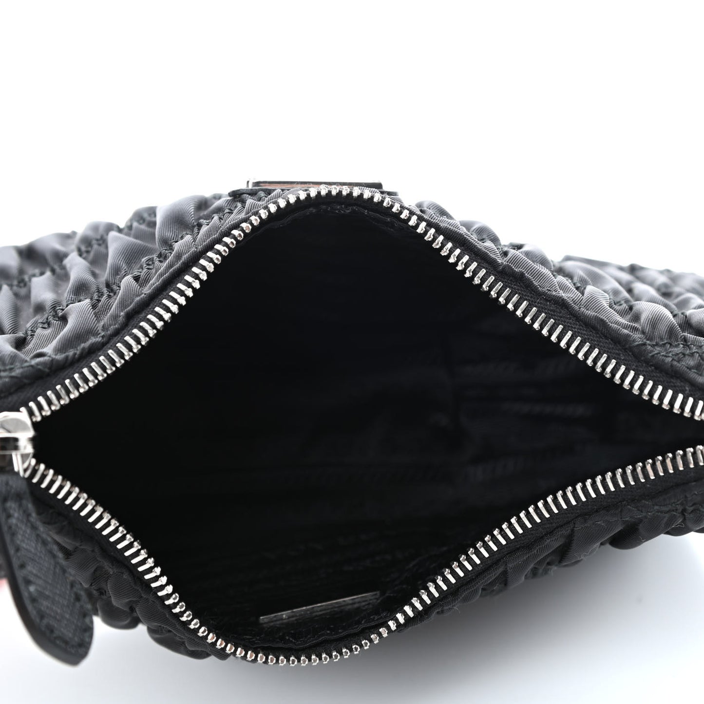 Tessuto Nylon Gaufre Shoulder Bag Black