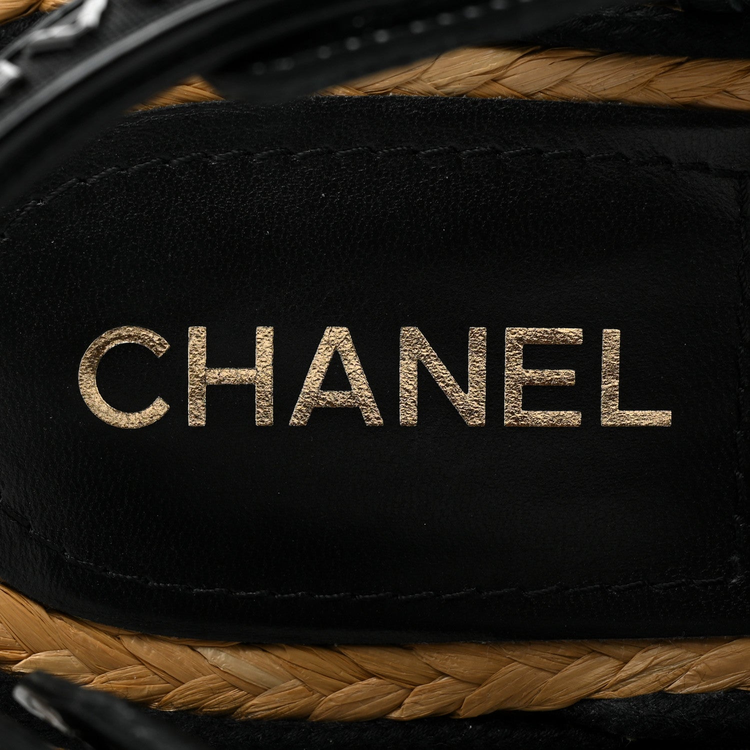 Chanel Mesh Patent Calfskin Velcro Dad Sandals 41 Black 8 of 8
