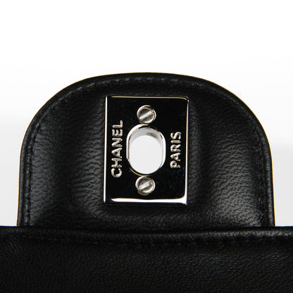 Chanel Lambskin Chevron Quilted Mini Square Flap Black 8 of 8