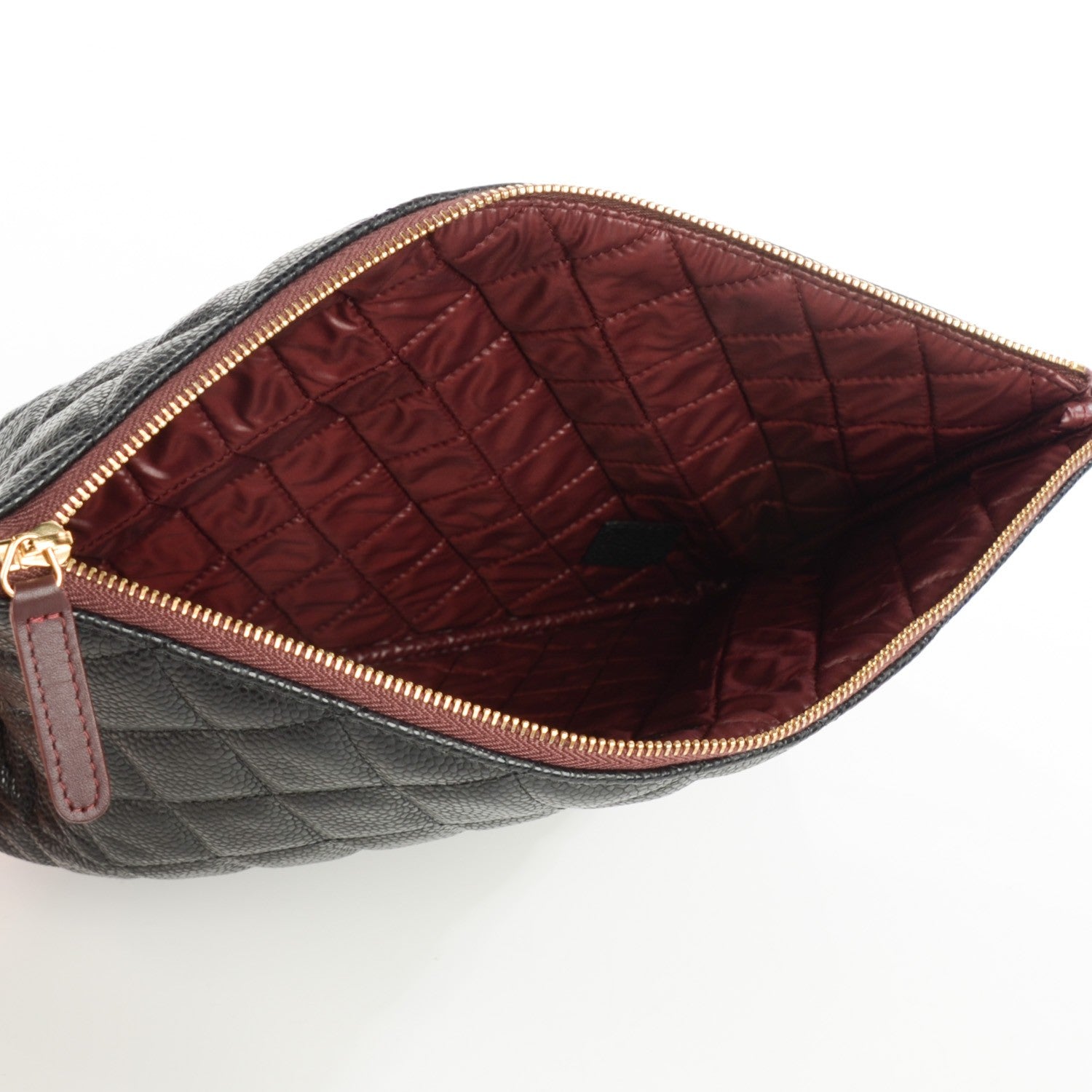 Chanel Caviar Quilted Medium Cosmetic Case Black 6 of 8