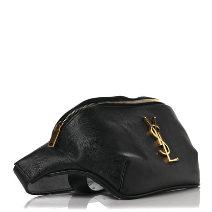 Saint Laurent Grain De Poudre Monogram Belt Bag Black 4 of 9