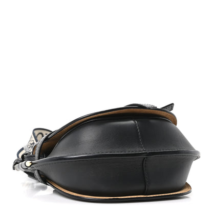 Loewe Calfskin Jacquard Mini Gate Dual Bag Black 4 of 9