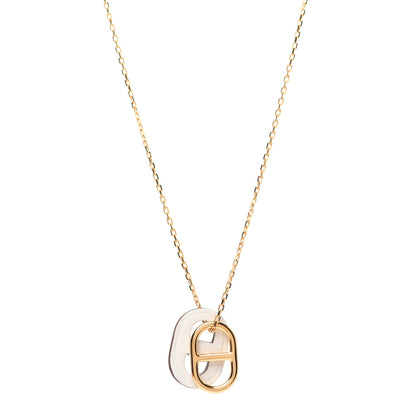 Hermes Swift O'Maillon Pendant Necklace White 1 of 6