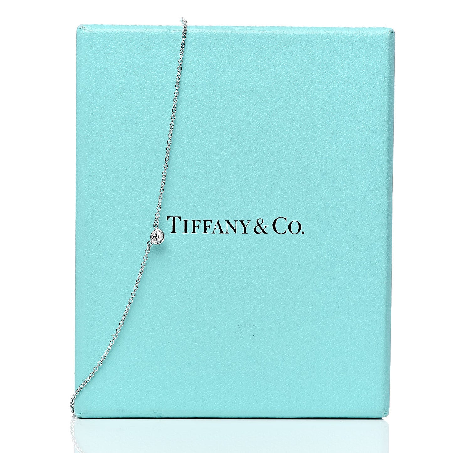 Platinum Diamond .08ct Elsa Peretti Diamonds by the Yard Pendant Necklace