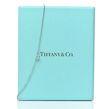 Tiffany Platinum Diamond .08ct Elsa Peretti Diamonds by the Yard Pendant Necklace 9 of 9