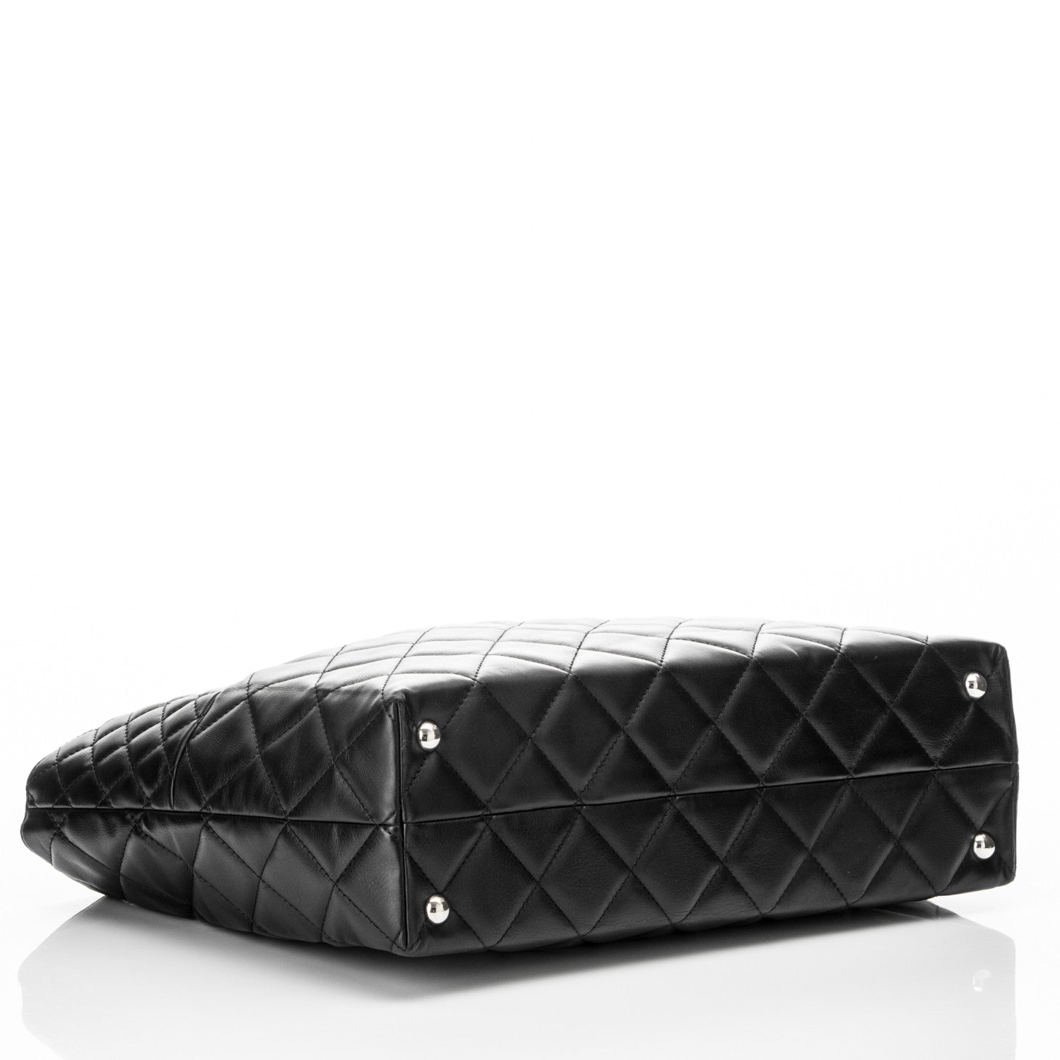 Chanel Calfskin Quilted Large In The Business Tote Black 4 of 7