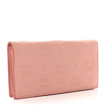 MCM Calfskin Ottomar Large Klara Two Fold Wallet Pink 3 of 6